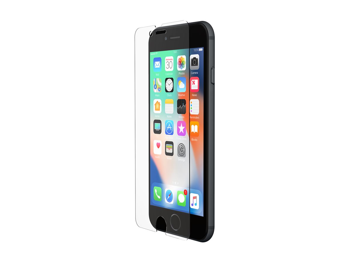 Belkin InvisiGlass Ultra - Bildschirmschutz für Handy - Glas - für Apple iPhone 6, 6s, 7, 8, SE (2. Generation), Ansicht 4