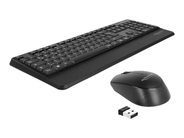 DELOCK USB Tastatur und Maus Set 2,4GHz (12674)