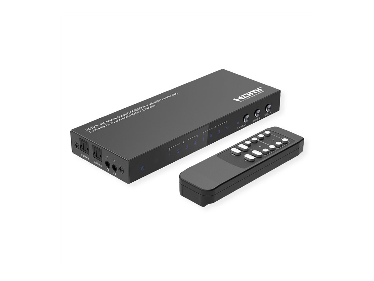VALUE HDMI Matrix 4K60Hz 4 x 2, Ansicht 4