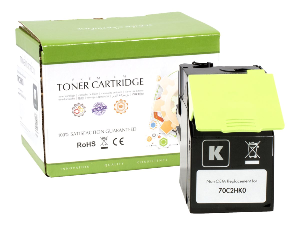 Static Control Schwarz - kompatibel - Tonerpatrone (Alternative zu: Lexmark 70C2HK0)