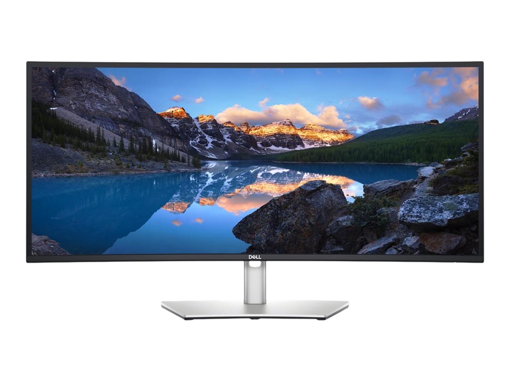 Dell UltraSharp U3423WE - LED-Monitor - gebogen - 86.7 cm (34.14") - 3440 x 1440 WQHD @ 60 Hz - IPS Black - 300 cd/m² - 2000:1 - 5 ms - 2xHDMI, DisplayPort, USB-C - Lautsprecher - Platinum Silver - mit 3 Jahre Advanced Exchange- und Premium Panel-Ga...