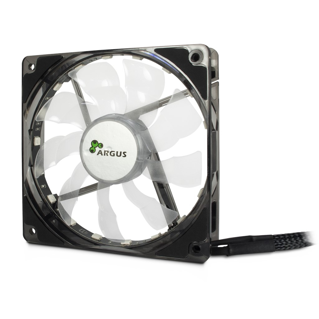 Argus L-12025 Aura Fan 1-pack Sort 120 mm