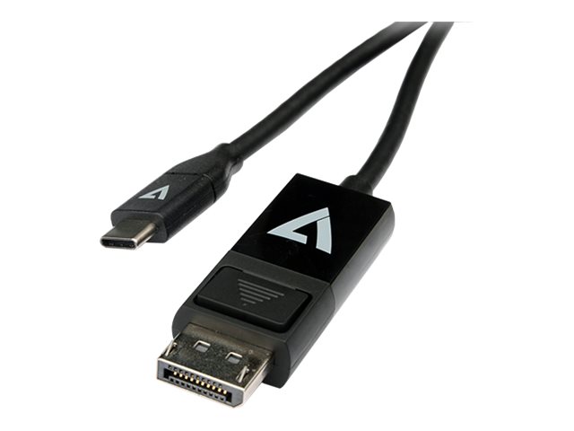 V7 - DisplayPort-Kabel - USB-C (M) zu DisplayPort (M) - 2 m - Schwarz