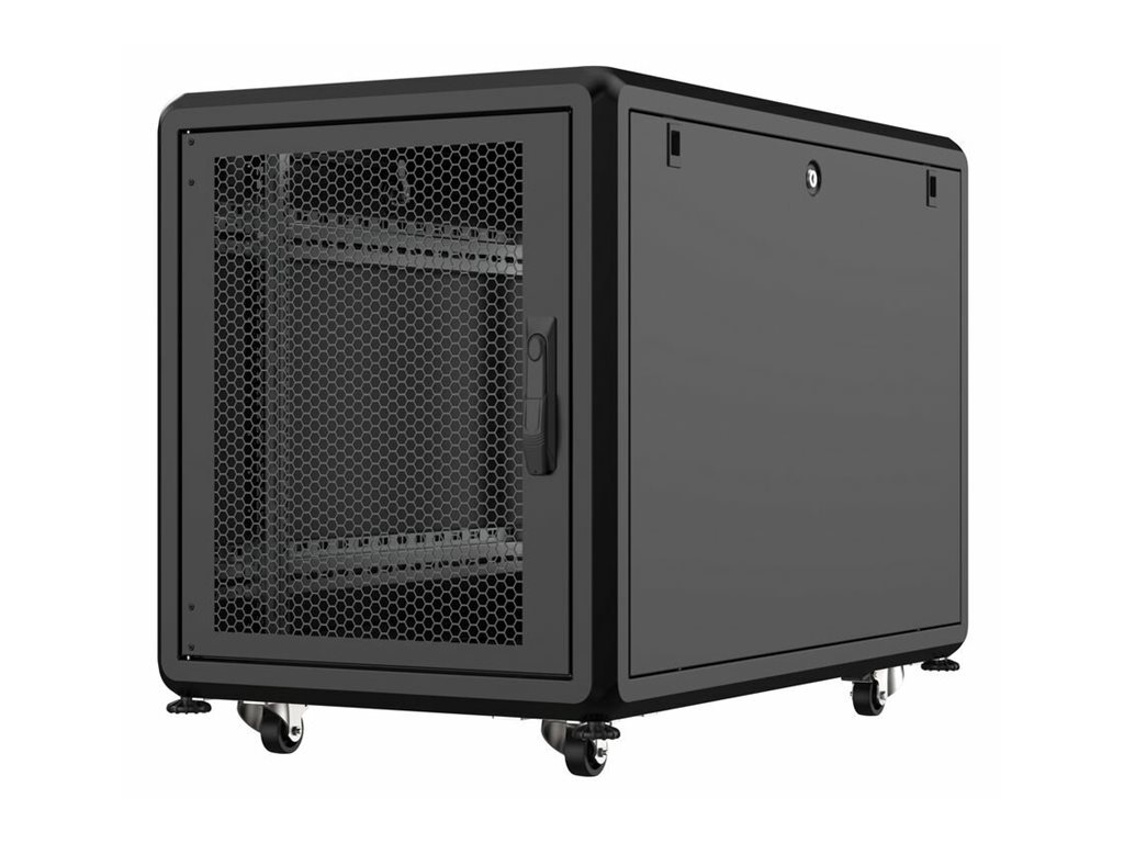 Lanview RSL12U61BL - 12U - 600 kg - 44,5 kg - Schwarz, Ansicht 2