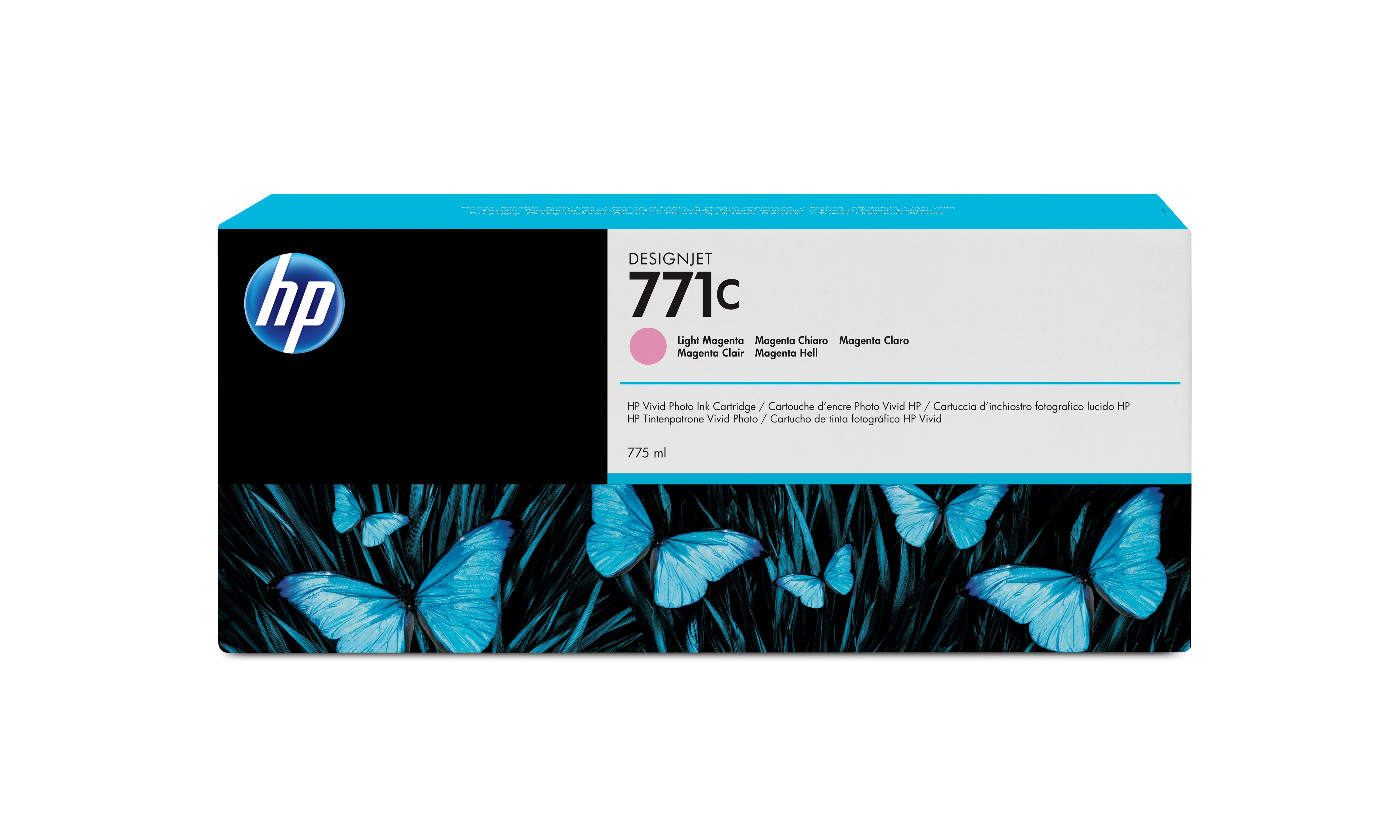 HP 771C Magenta hell DesignJet Druckerpatrone, 775 ml, Helle Magenta, Tinte auf Pigmentbasis, 775 ml, 1 Stück(e)