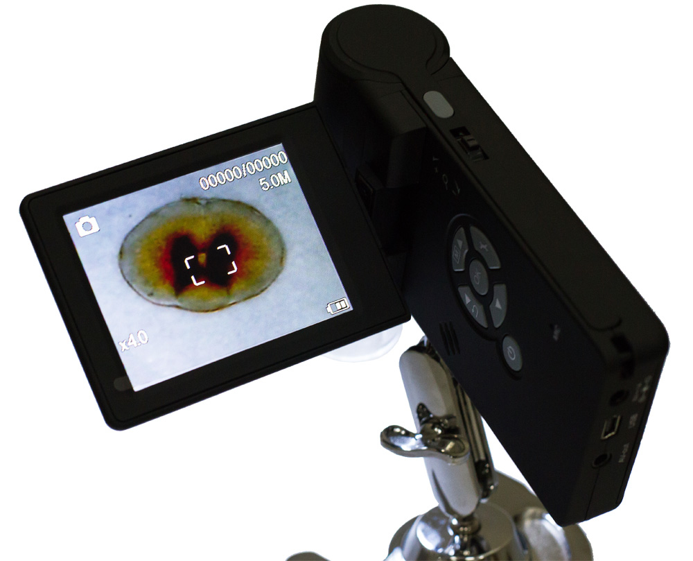 Levenhuk DTX 500 - Digitales Mikroskop - Schwarz - LCD - 7,62 cm (3") - MicroSD (TransFlash) - 500x, Ansicht 4