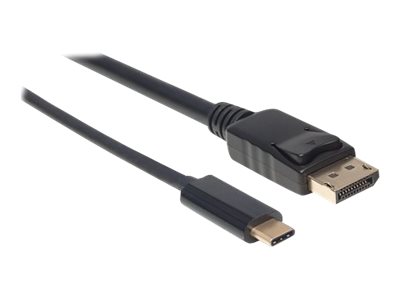 Manhattan USB-C to DisplayPort Cable, 4K@60Hz, 1m, Male to Male, Black, Three Year Warranty, Polybag - Adapterkabel - USB-C (M)