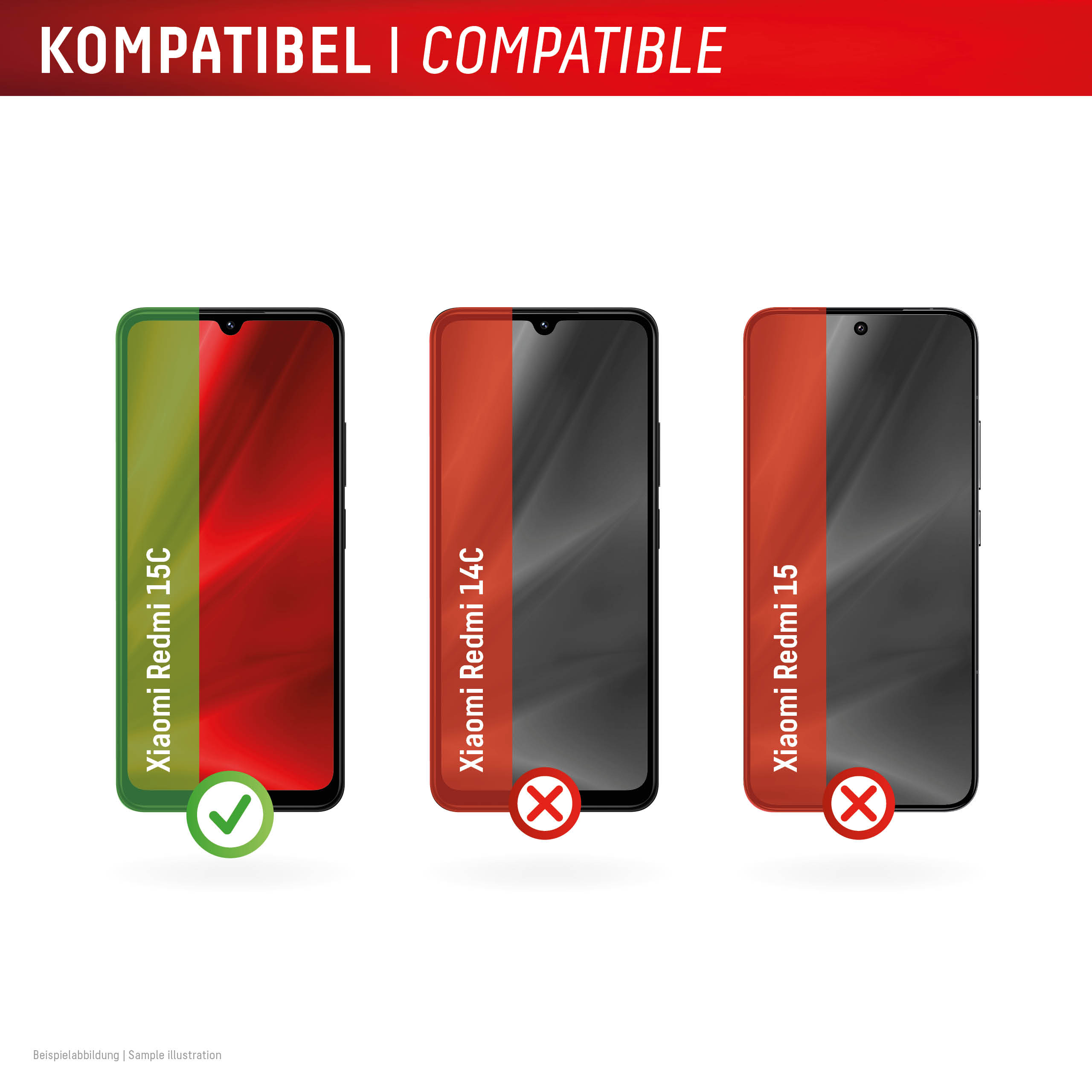 E.V.I. DISPLEX Smart Glass Xiaomi Redmi 15C, Ansicht 3