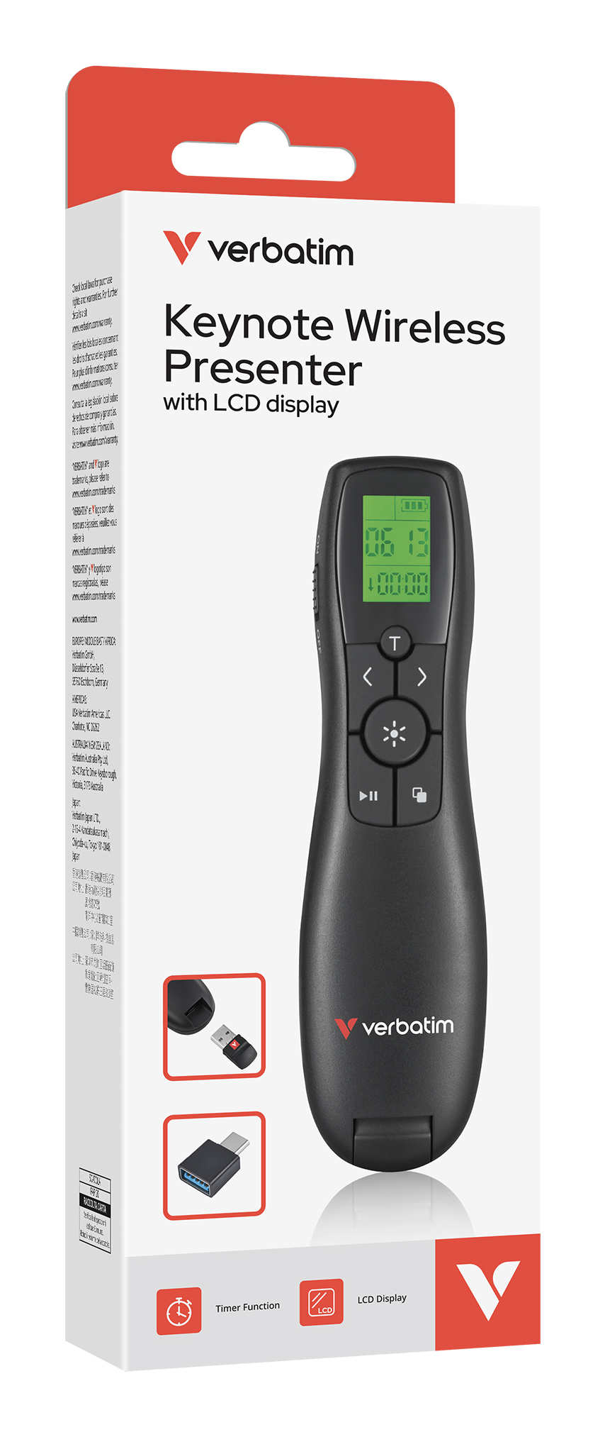 Verbatim Keynote Wireless Presenter with LCD-Display - Presenter, Ansicht 4