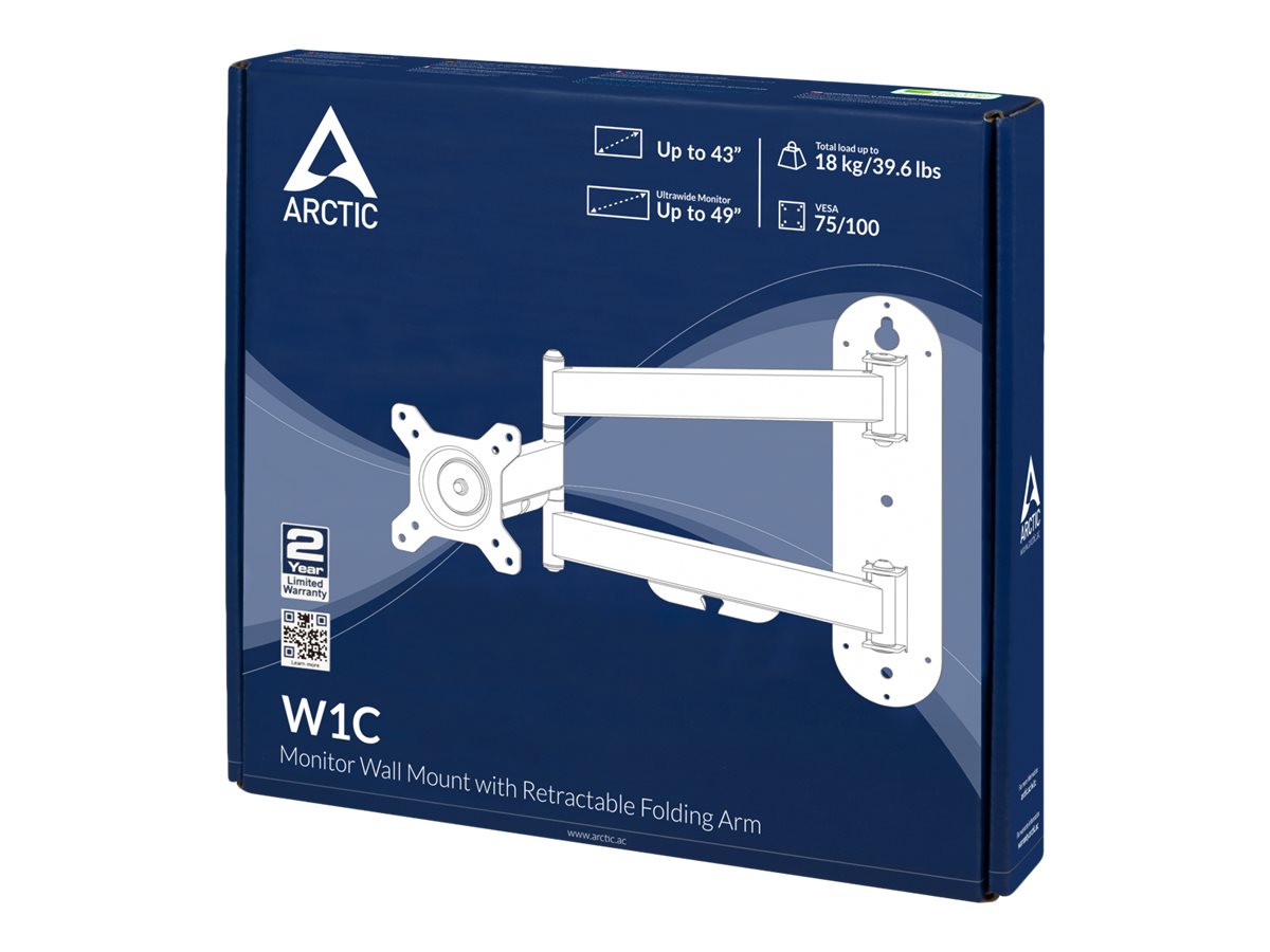 Arctic W1C - Befestigungskit (Gelenkarm, VESA-Adapter) - für Monitor - ADC12 Aluminiumlegierung, Ansicht 3