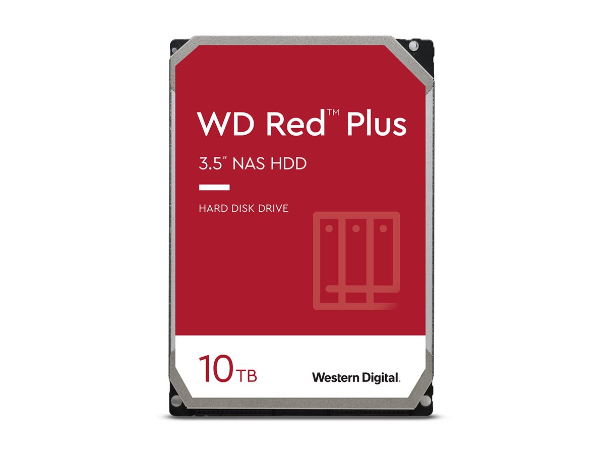 WD Red Plus WD100EFGX - Festplatte - 10 TB - intern - 3.5 (8.9 cm)