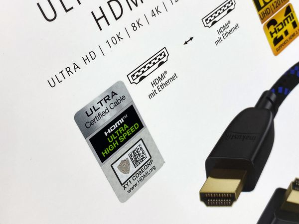 in-akustik 00423520 - 3 m - HDMI Typ A (Standard) - HDMI Typ A (Standard) - 48 Gbit/s - Schwarz - Blau, Ansicht 4