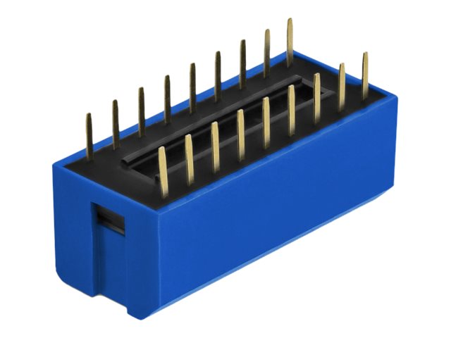 Delock DIP flip switch piano 9-digit 2.54 mm pitch THT vertical - DIP-Schalter - Blau (Packung mit 10)