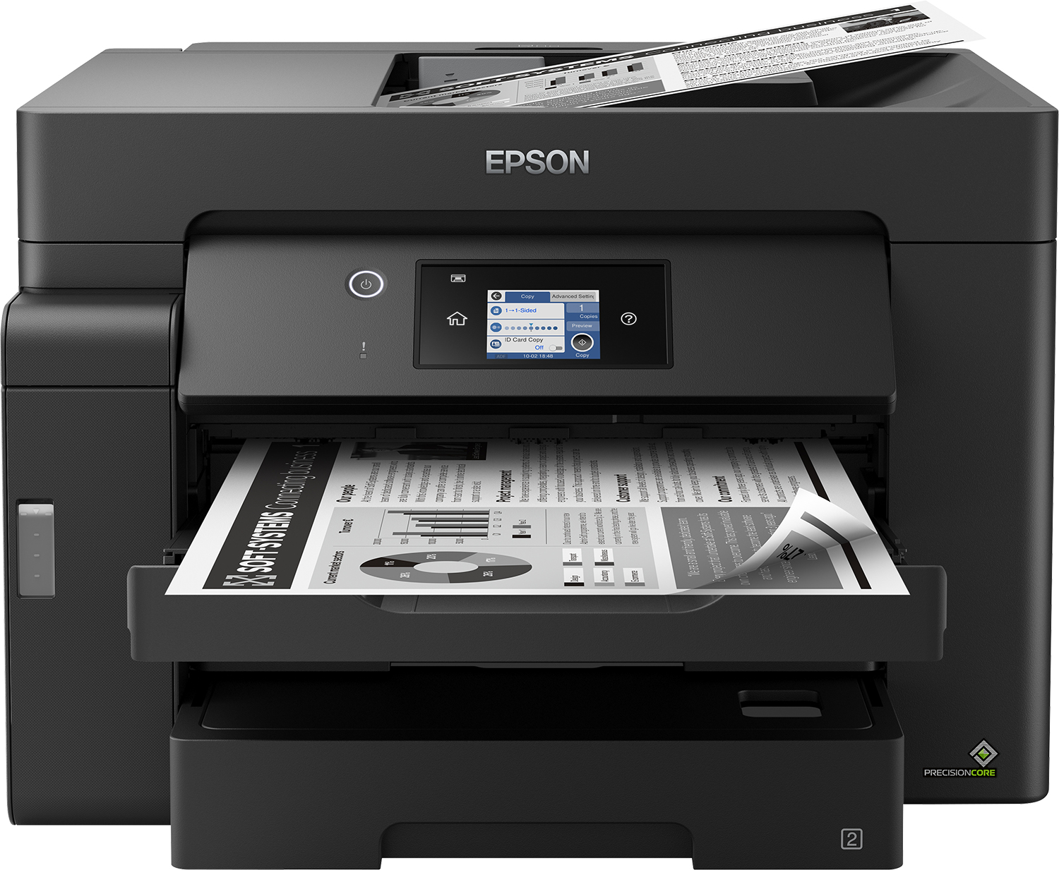 Epson EcoTank Monodrucker ET-M16600, Tintenstrahl, Monodruck, 4800 x 2400 DPI, Monokopie, A3, Schwarz