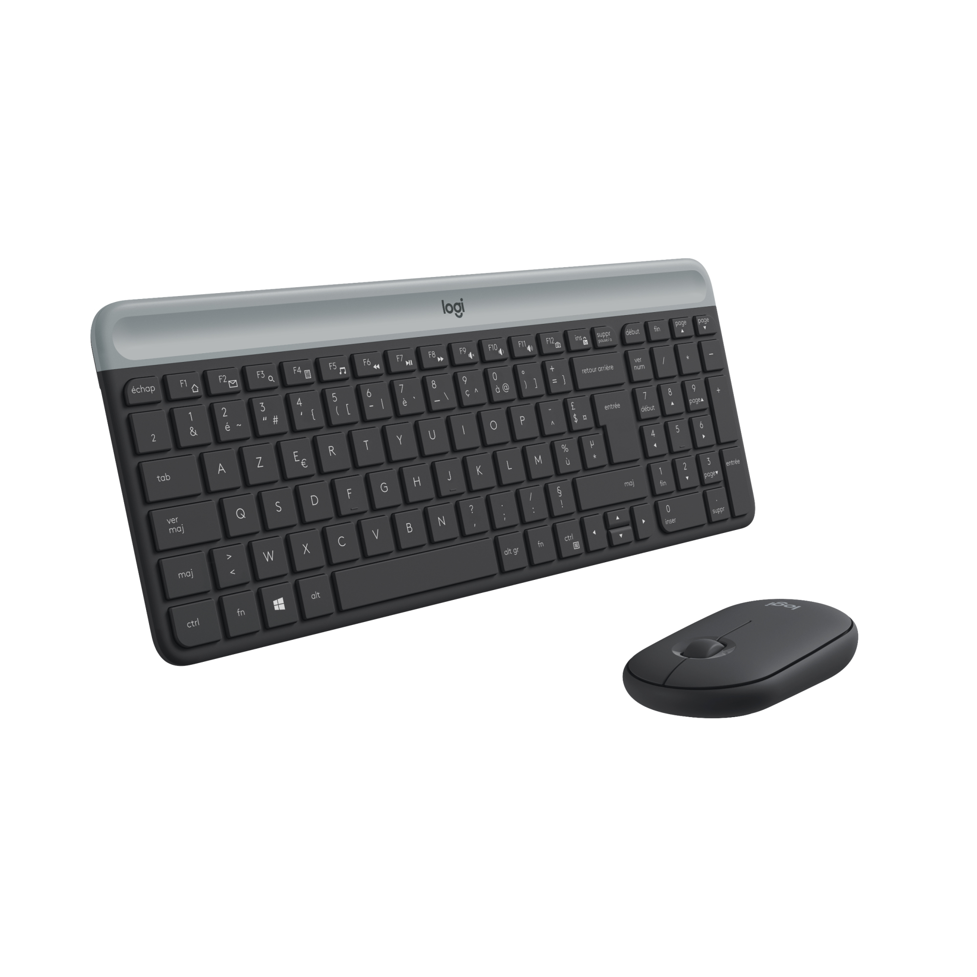 Logitech Slim Wireless Combo MK470 - Tastatur-und-Maus-Set - TL: Französisch, AZERTY, Ansicht 2