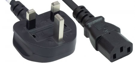 Manhattan Stromkabel - IEC 60320 C13 bis BS 1363 (M), Ansicht 3