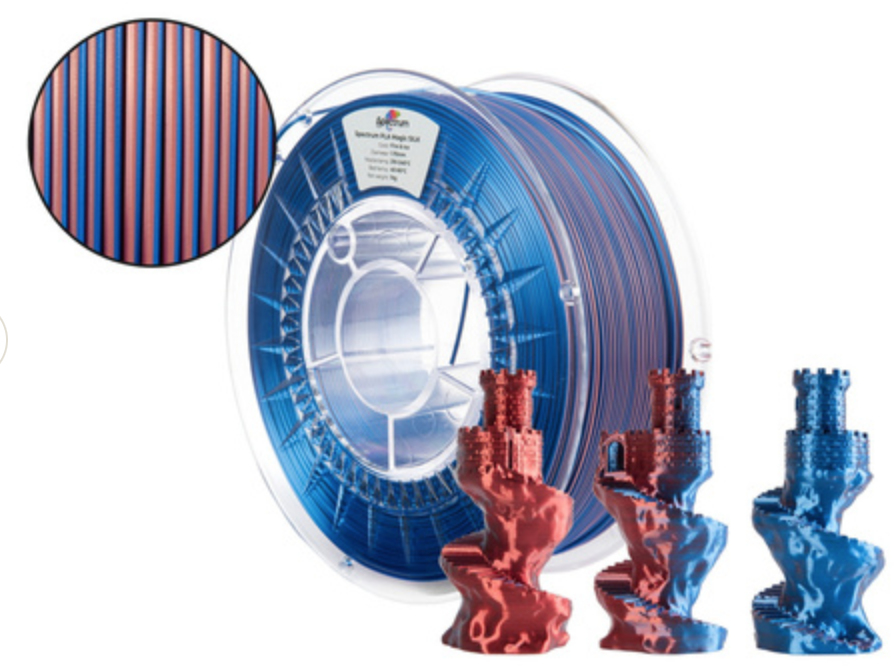 Spectrum Filaments Filament Spectrum· PLA Magic SILK· FIRE & ICE· 1.75mm· 1kg, Ansicht 2