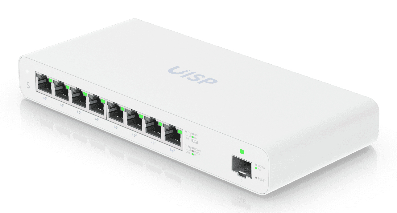 UbiQuiti UISP - Switch - 8 x 10/100/1000 (PoE), Ansicht 4