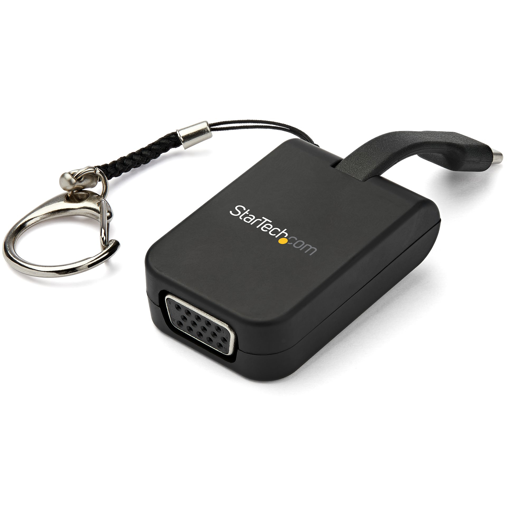 StarTech.com Tragbarer USB-C-auf-VGA-Adapter mit Quick-Connect-Schlüsselbund, USB Typ-C, VGA-Ausgang (D-Sub), 1920 x 1080 Pixel