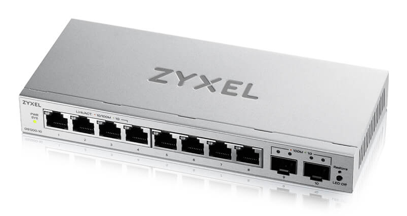 ZyXEL GS1200-10 v3 2 x SFP web smart - Switch - Switch - 1 Gbps, Ansicht 2
