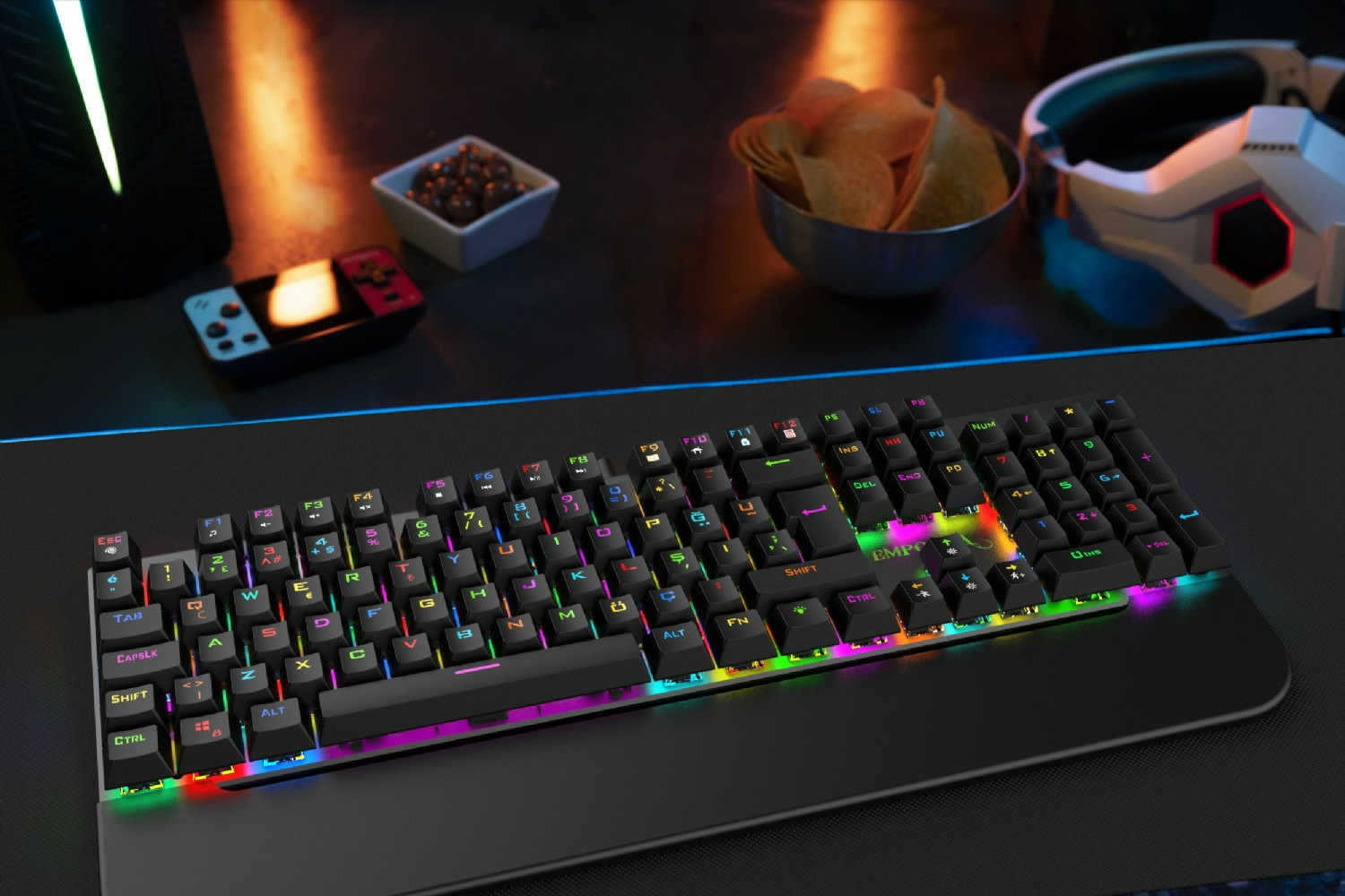 INCA Gaming Tastatur IKG-443 Mechanisch red switch - Tastatur - TL: Deutsch, QWERTZ, Ansicht 3