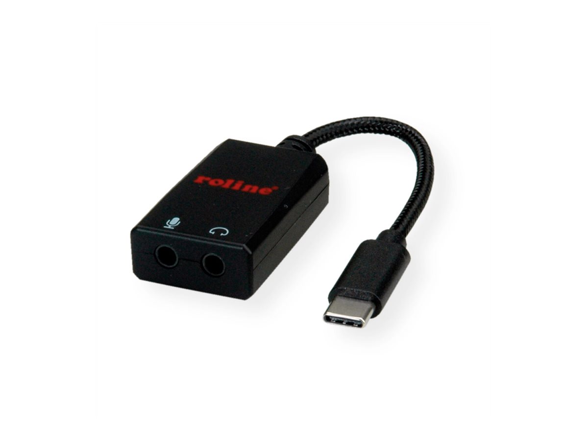 ROLINE Audio-Adapter - USB-C (M) zu mini-phone stereo 3.5 mm