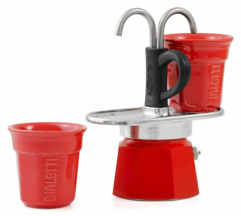Bialetti Mini Express - Espressokocher-Set - rot+ 2 Becher in, Ansicht 2