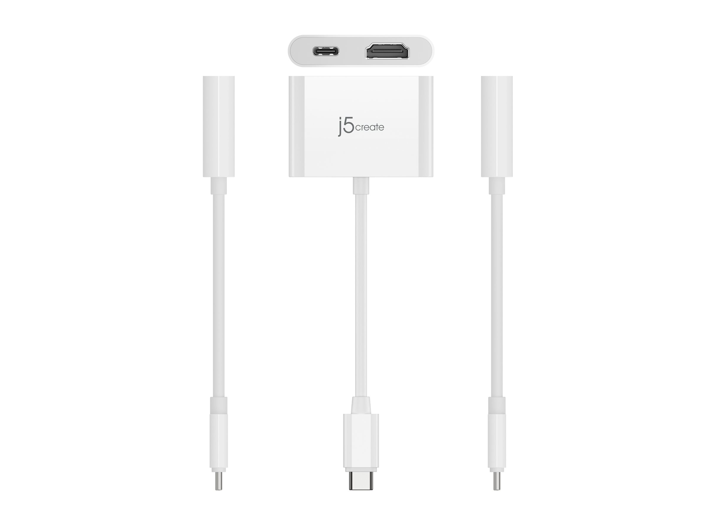 j5create JCA152 - Videoadapter - 24 pin USB-C männlich zu HDMI, 24 pin USB-C weiblich - 8.2 cm - 4K Unterstützung, 100 W, Ansicht 3