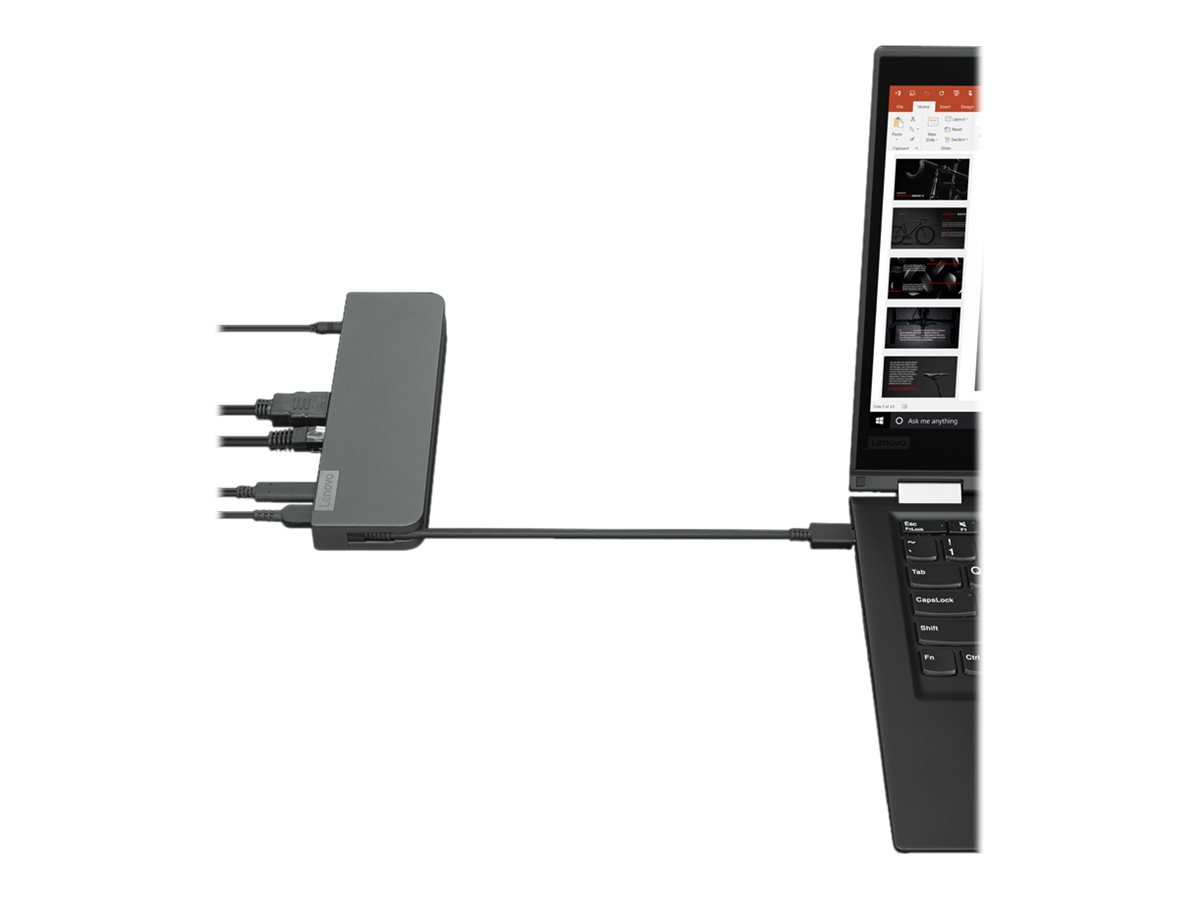 Lenovo USB-C Mini Dock - Mini-Dock - USB-C - VGA HDMI
