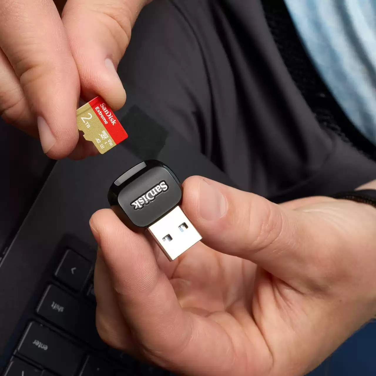 SanDisk Extreme - Flash-Speicherkarte (microSDHC/SD-Adapter inbegriffen), Ansicht 4