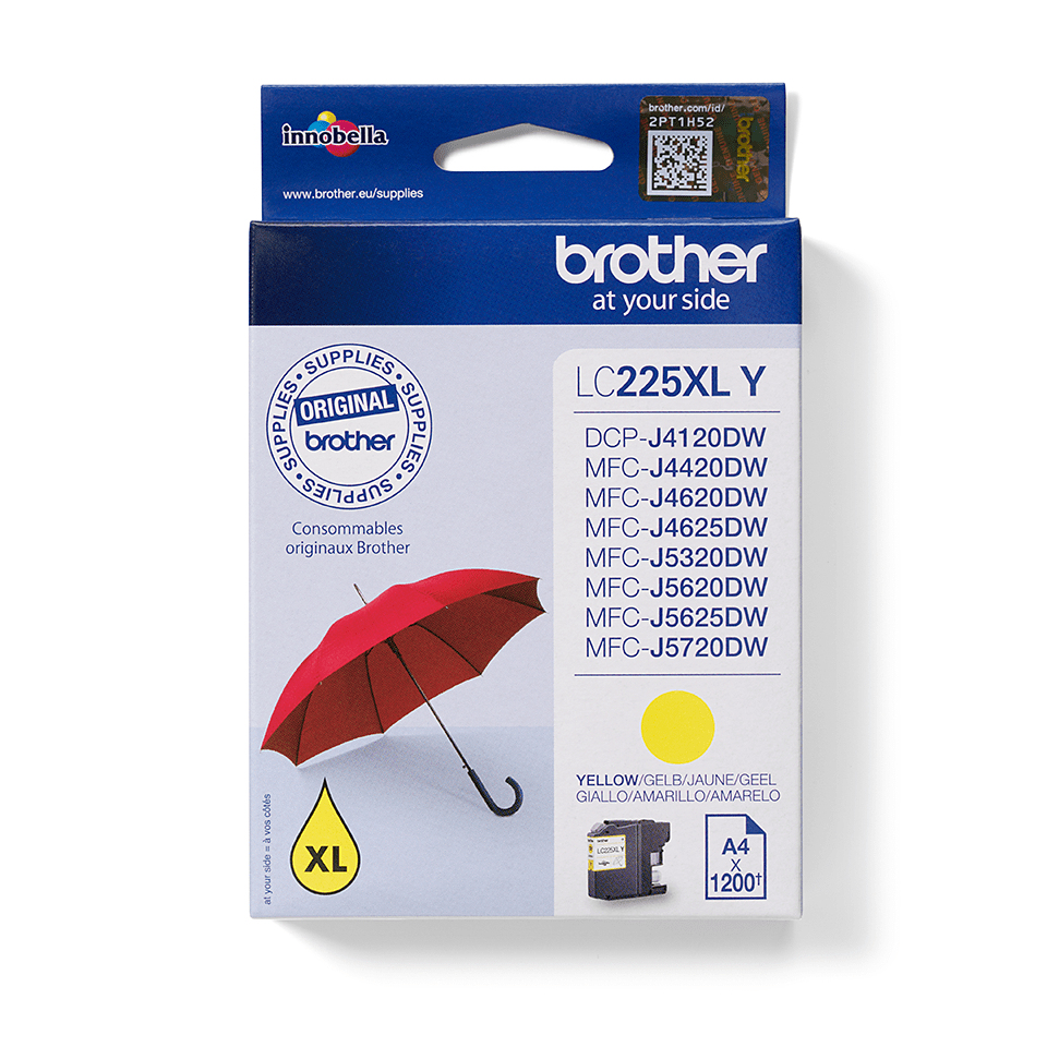 Brother LC225XLY - Gelb - Original - Tintenpatrone, Ansicht 2