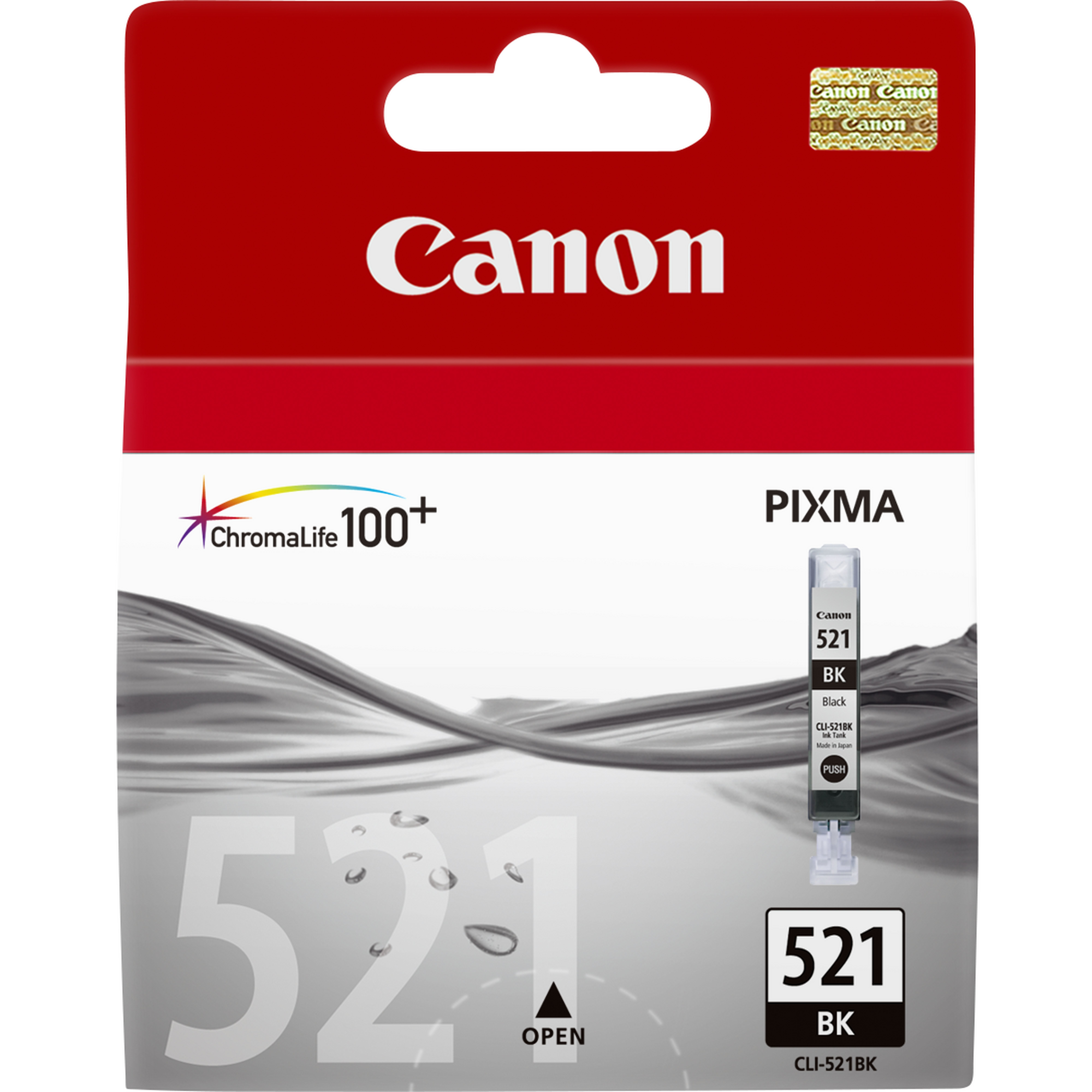 Canon CLI-521BK Tinte Schwarz - Tinte auf Pigmentbasis - 1 Stück(e)