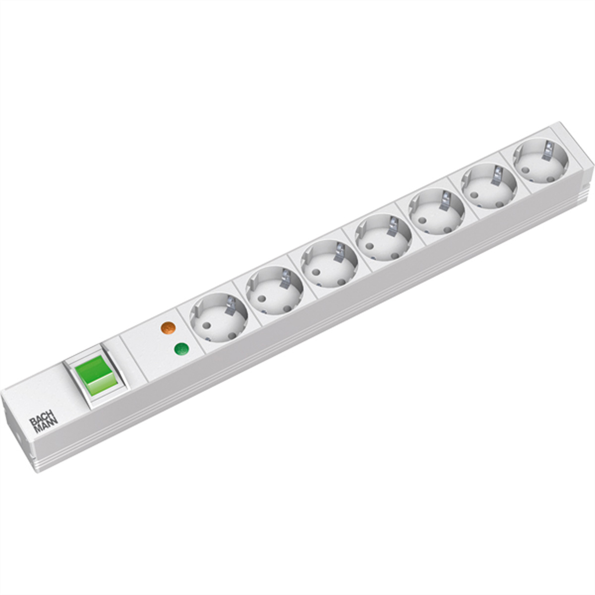 Bachmann Steckdosenleiste (Rack - einbaufähig) - Ausgangsanschlüsse: 7 - 1U - 48.3 cm (19), Ansicht 2