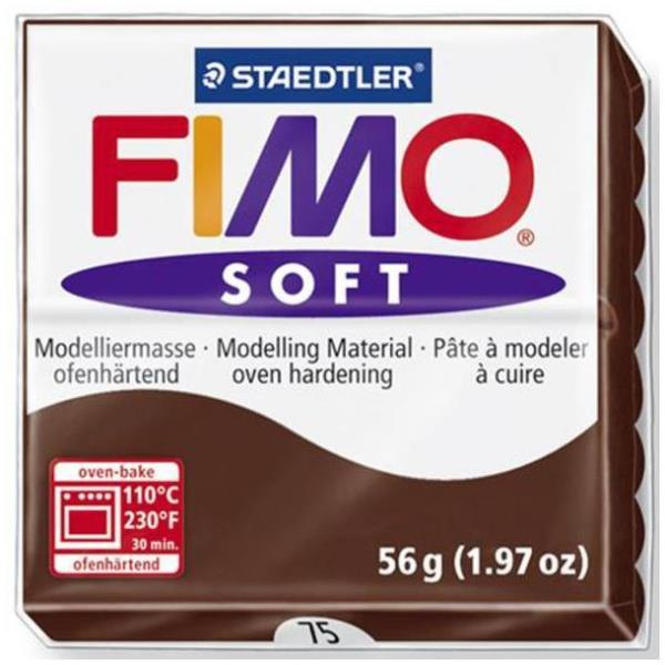 Vorschau: STAEDTLER FIMO soft - Knetmasse - Schokolade - 110 °C - 30 min - 56 g - 55 mm