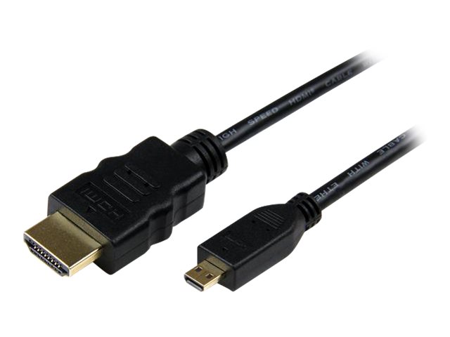 StarTech.com 0,5 m High Speed HDMI-Kabel mit Ethernet - HDMI auf HDMI Micro - Stecker/Stecker - HDMI-Kabel mit Ethernet - HDMI männlich zu mikro HDMI männlich - 50 cm