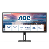 AOC U34V5C/BK 27IN 21:9 3440X1440 - Flachbildschirm (TFT/LCD) - 3.000:1