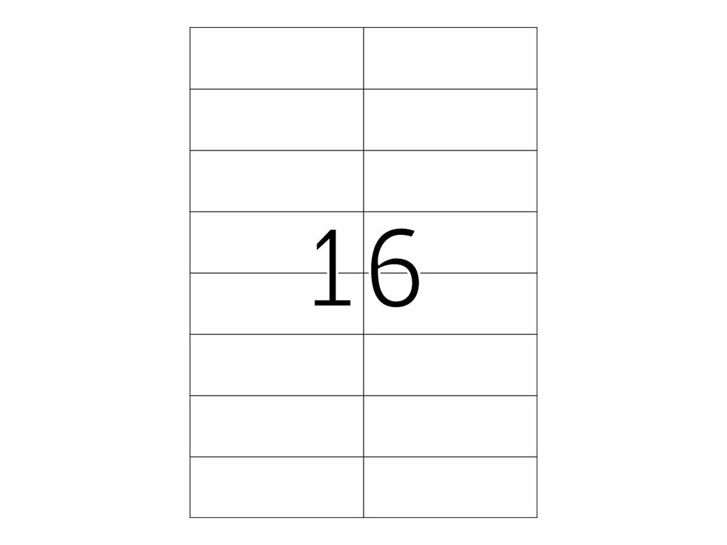 HERMA Premium - Papier - matt - permanent selbstklebend - weiß - 105 x 37 mm 3200 Etikett(en) (200 Bogen x 16), Ansicht 3
