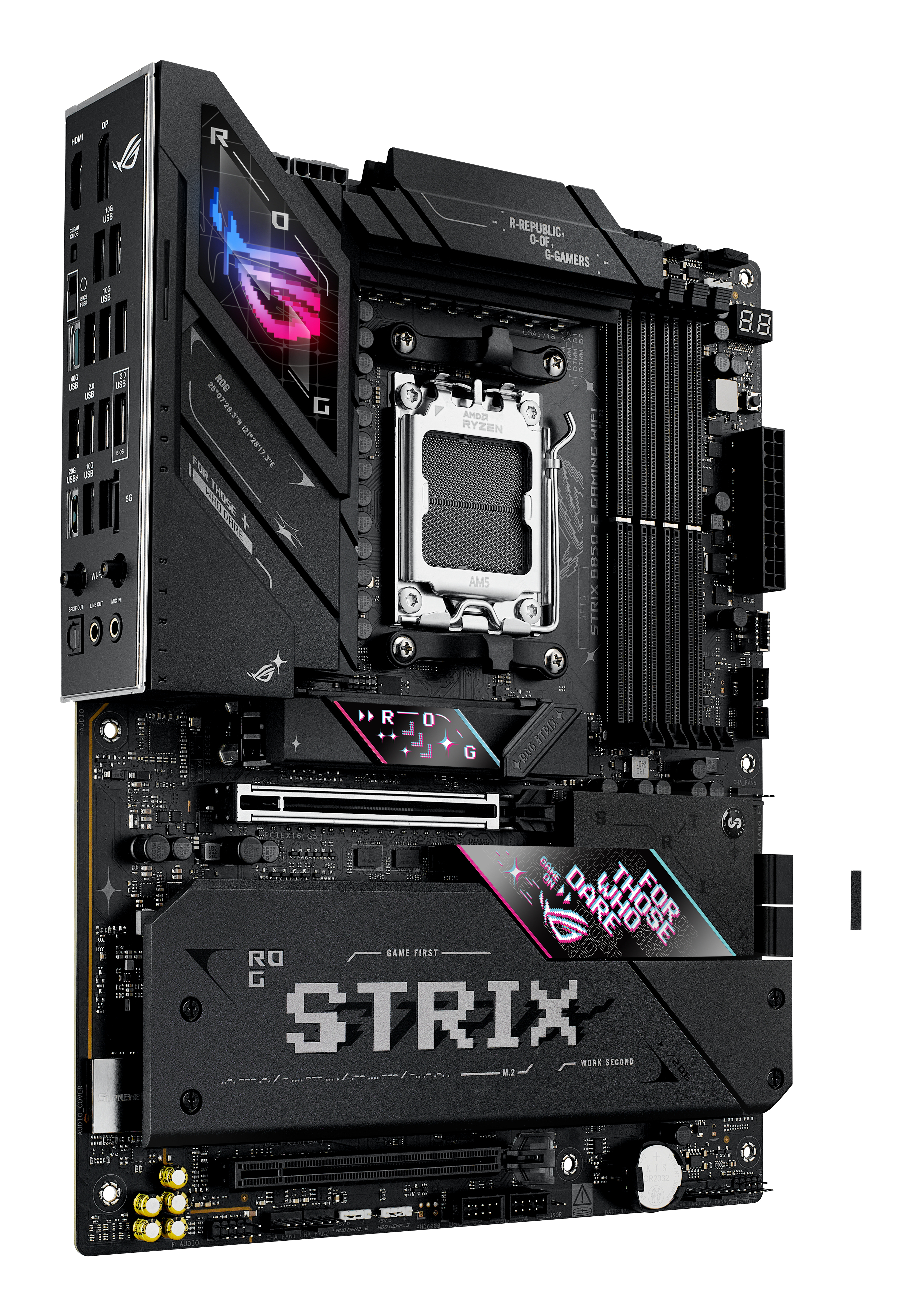 ASUS ROG STRIX B850-E GAMING WIFI - Motherboard - ATX - Socket AM5 - AMD B850 Chipsatz, Onboard-Grafik(CPU erforderlich), Ansicht 4