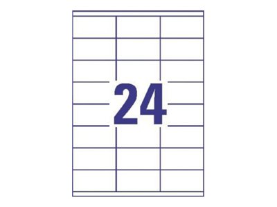 Avery Zweckform Avery - Weiß - 70 x 35 mm 2400 Etikett(en) (100 Bogen x 24), Ansicht 2