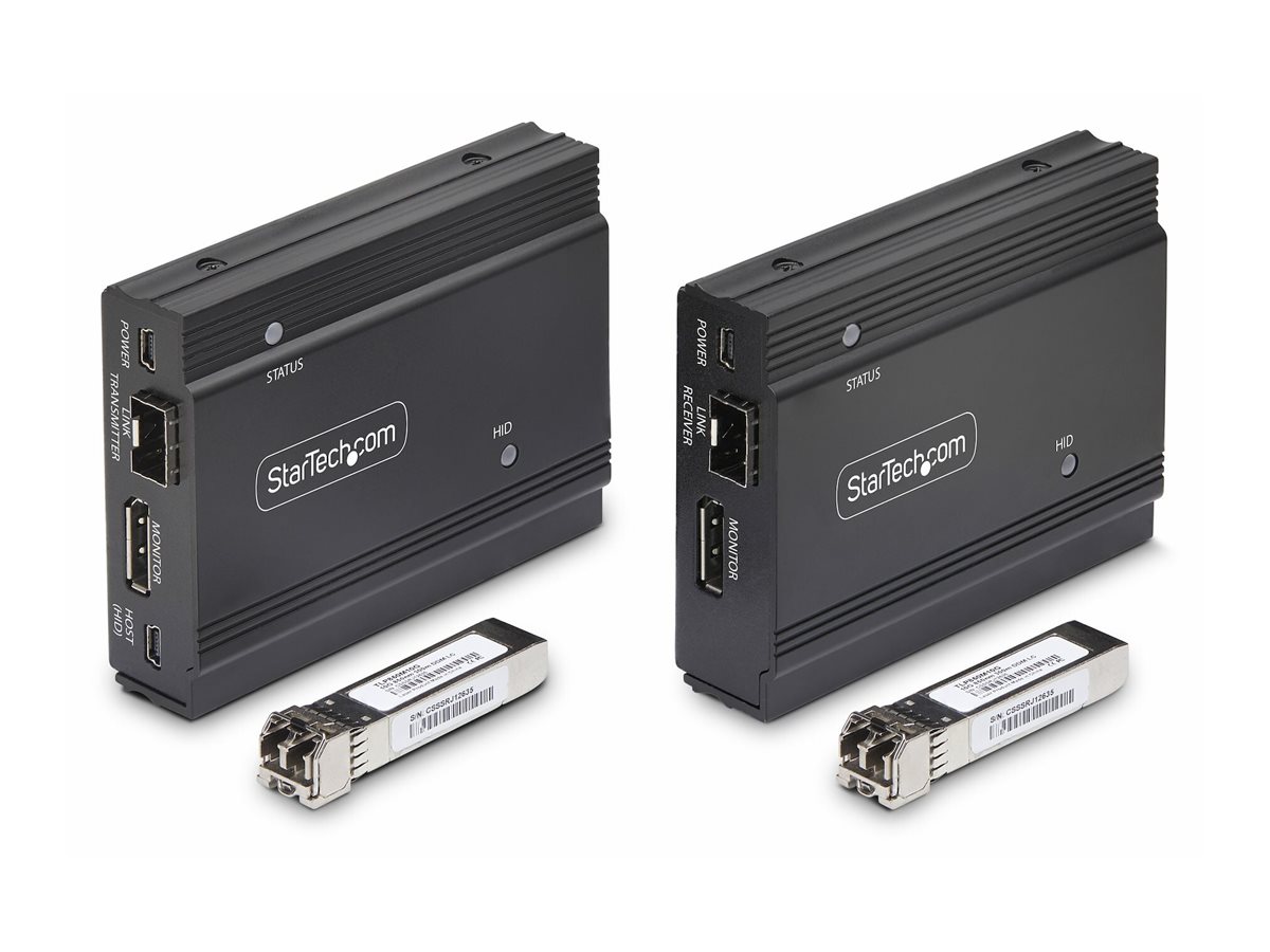 StarTech.com DisplayPort KVM Console Extender Over Fiber Optic 4K 60Hz