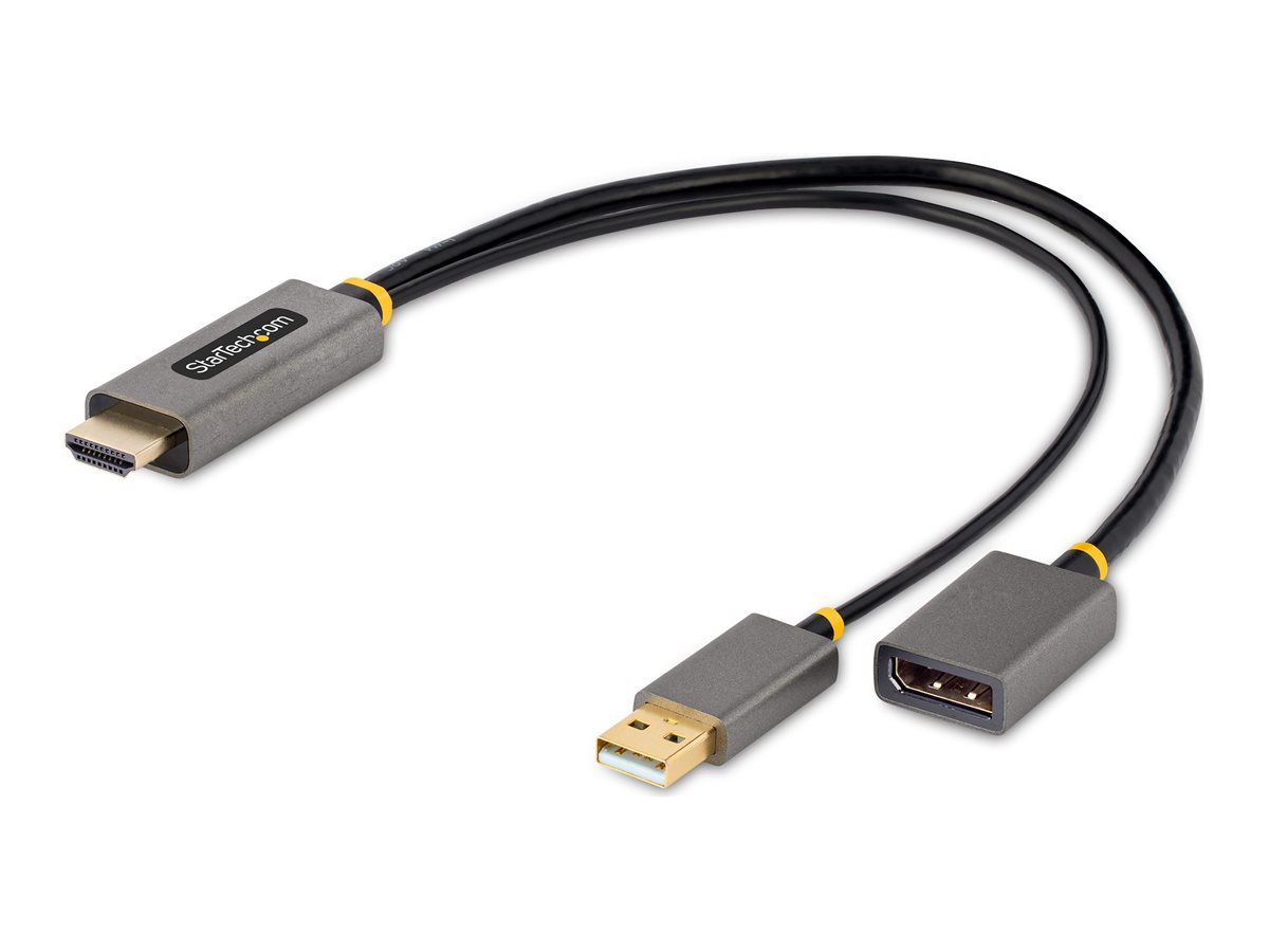 StarTech.com 30 cm HDMI auf DisplayPort Adapter, 4K HDMI auf DP Kabel - Adapterkabel - HDMI, USB (nur Strom)