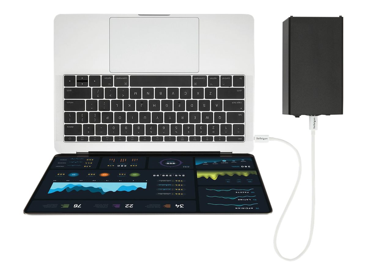 StarTech.com 1.6ft (50cm) Thunderbolt 3 Cable, 40Gbps, 100W PD, 4K/5K Video, Thunderbolt-Certified, Compatible w/ TB4/USB 3.2/DisplayPort - Thunderbolt-Kabel - USB-C (M)
