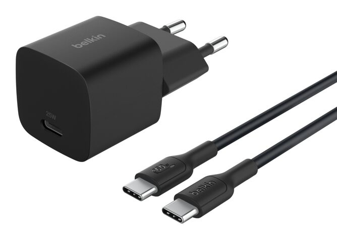 Belkin BoostCharge - Netzteil - PPS Technology - 25 Watt - PD 3.1/PPS, Fast Charge (24 pin USB-C), Ansicht 2