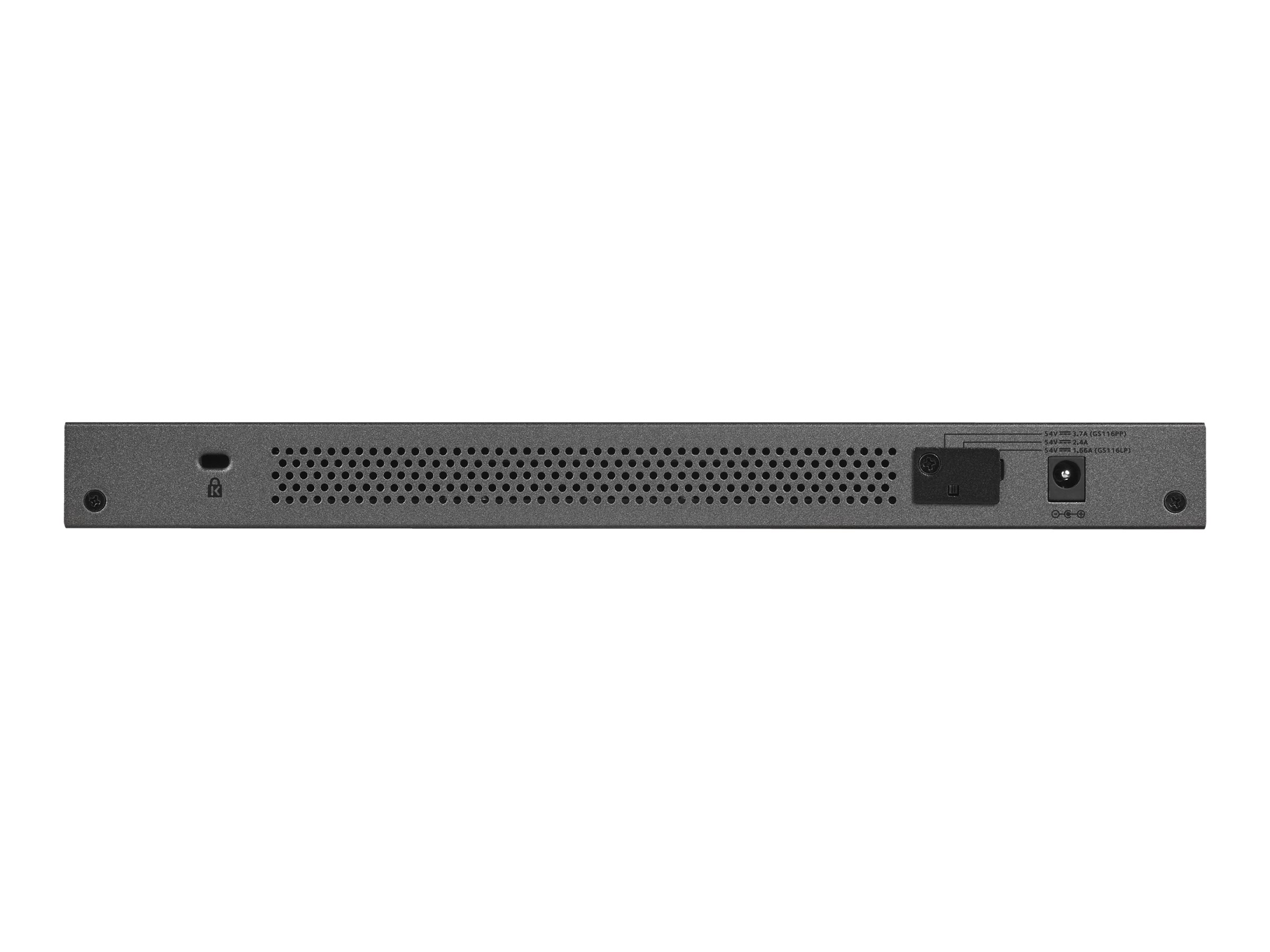 Netgear GS116LP - Switch - 16 x 10/100/1000 (PoE+)