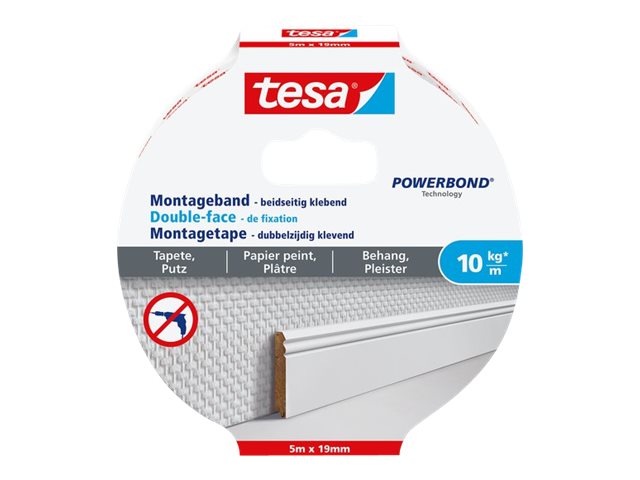 Tesa Powerbond - Doppelseitiges Klebeband - 19 mm x 5 m, Ansicht 2