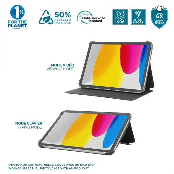 Mobilis RE.LIFE for iPad Pro 11 2024 M4 Black 50% Recycle - Notebook, Ansicht 3