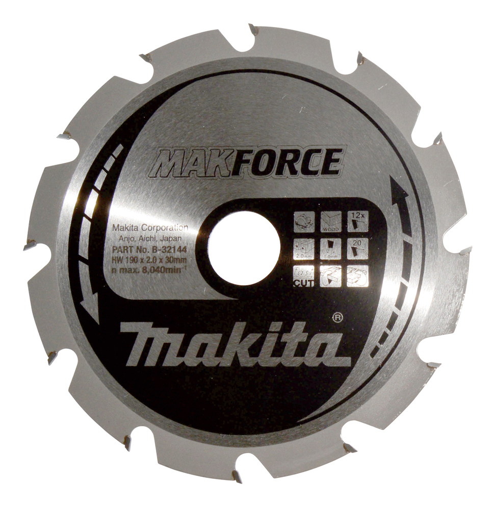Makita MAKFORCE - Kreissägeblatt - für Holz - 190 mm, Ansicht 2