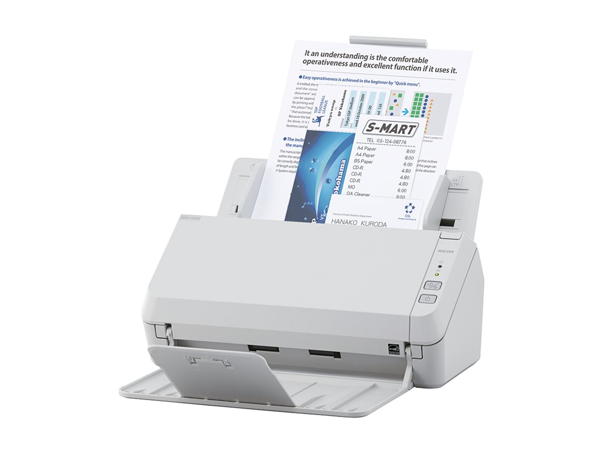 Fujitsu Ricoh SP-1120N - Dokumentenscanner - Dual CIS - Duplex - 216 x 355.6 mm - 600 dpi x 600 dpi - bis zu 20 SeitenMin. (einfarbig)