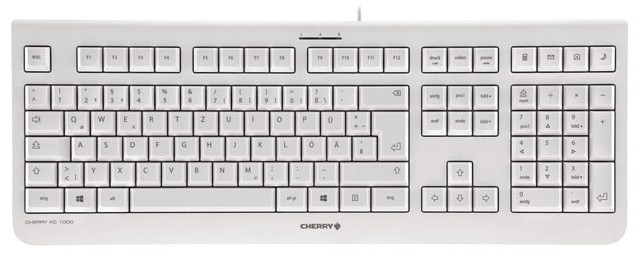 Cherry KC 1000 - Tastatur - Schwarz - TL: Schweiz, QWERTZ, Ansicht 3