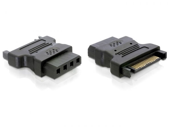 Delock Netzteil - SATA-Stromstecker (M) zu interne Stromversorgung, 4-polig (M), Ansicht 2